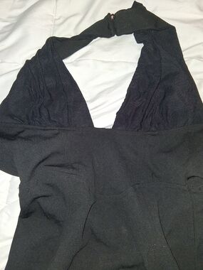 Meritt Black Halter Sleep & Lounge Dress